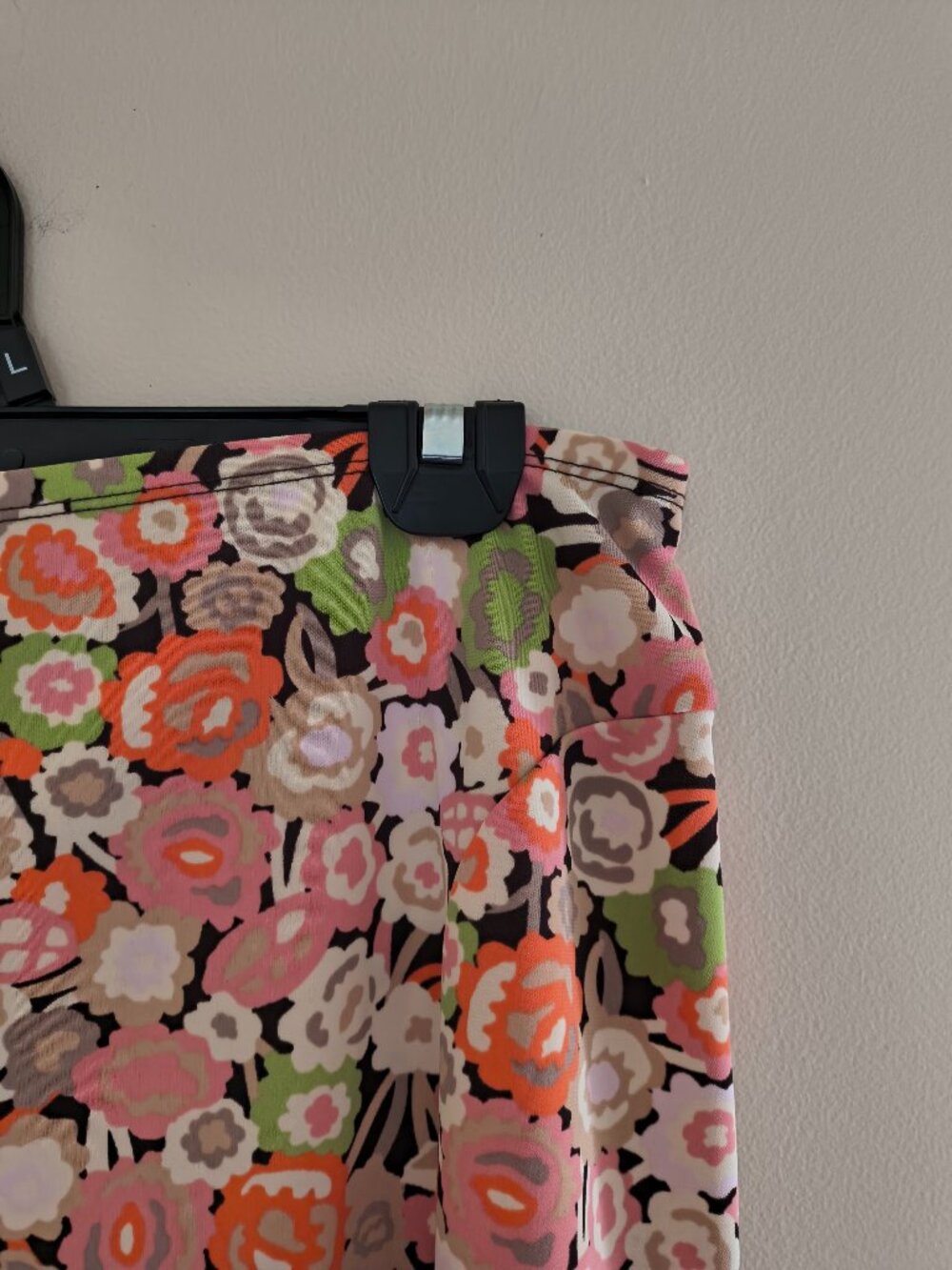 Retro Cato Flower Power Midi Skirt